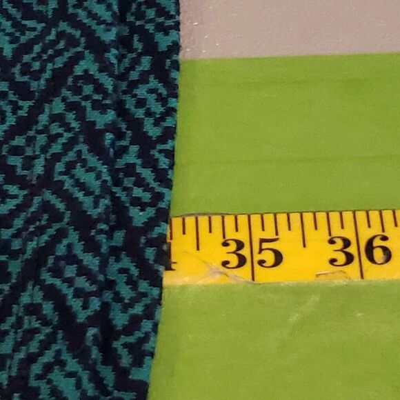 Ibex Dress Blue Green Womens Size XS Printed Long Sleeve Merino Wool Cowl Neck - Picture 8 of 9